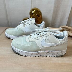 NIKE White Air Force‎ 1 Crater Recycled Sneakers, Womens 8